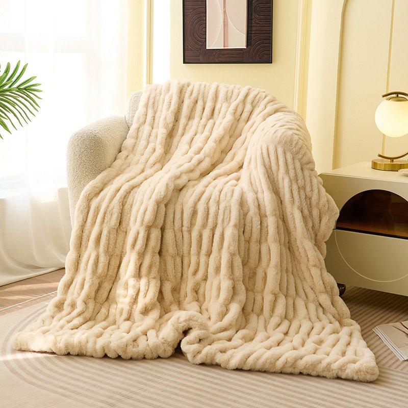 Cloudline Double-Sided Plush adult throw blanket, additional product view