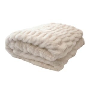 Sable Plush & Flannel adult throw blanket, main texture view
